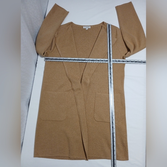 J.Crew Ladies MerinoWool/ Cotton Midi Open Cardigan. Size M - Picture 5 of 9